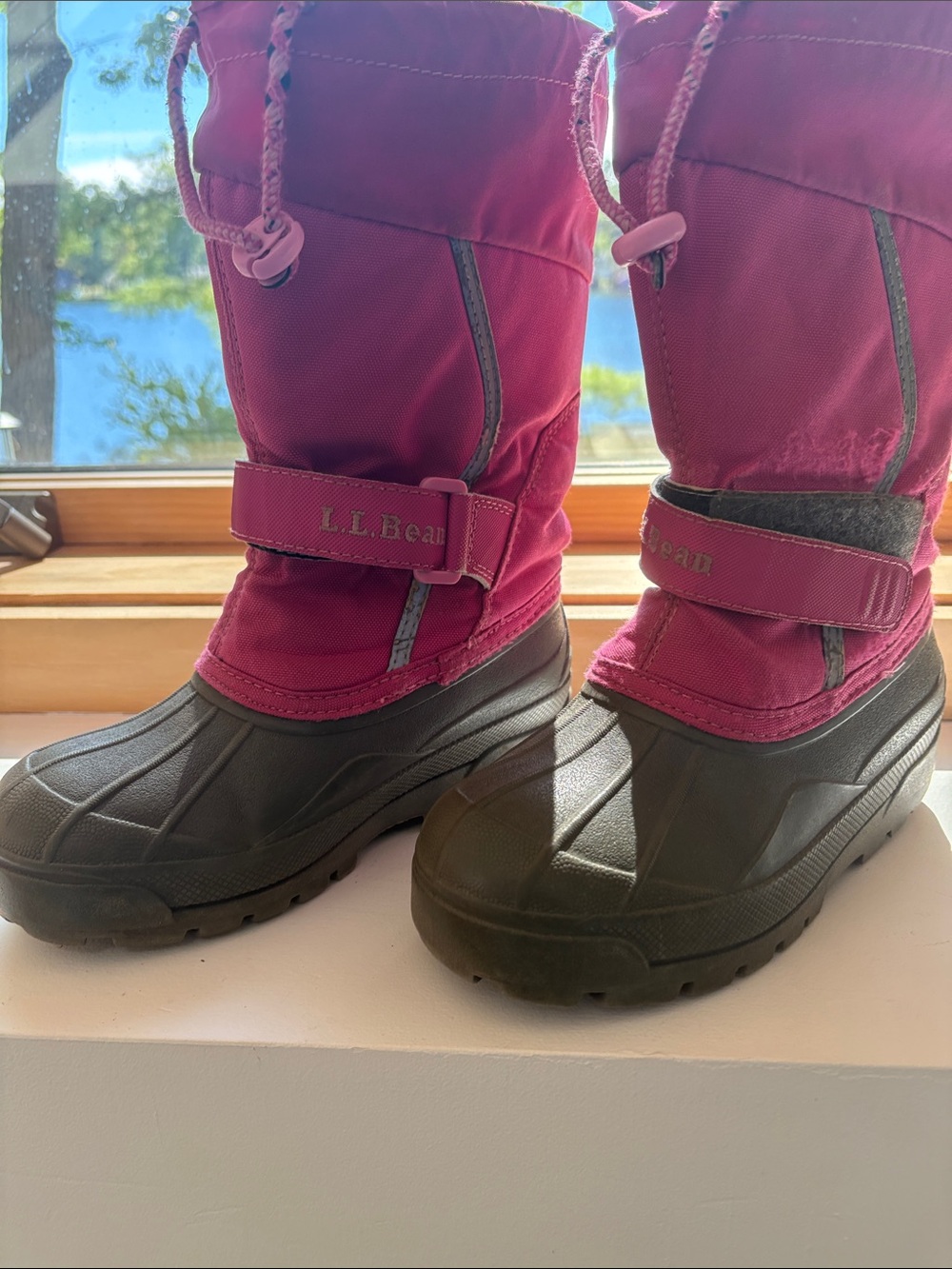 L.L. Bean Kids Pink Winter Snow Boots
